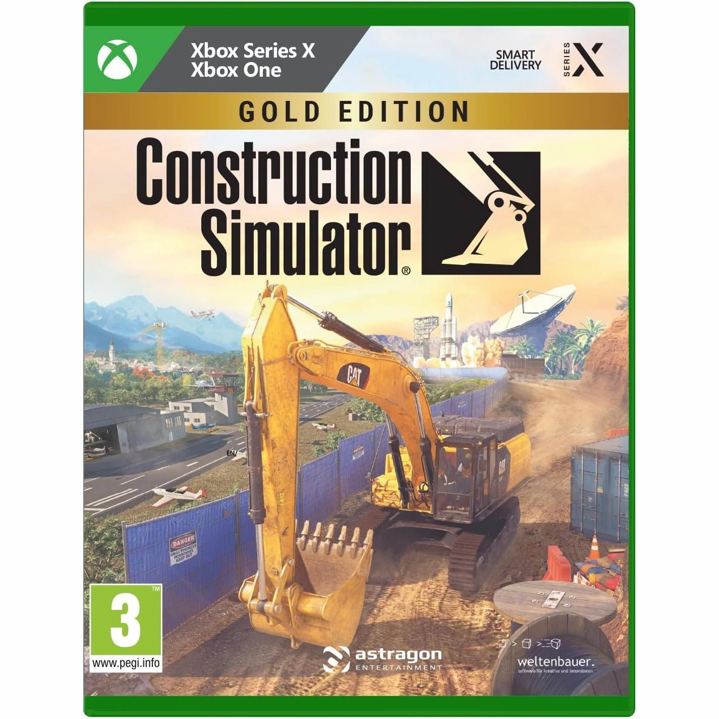 Construction Simulator, Gold Edition - Xbox wireless gaming headset, best gaming earbuds, bluetooth earbuds with mic