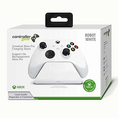 Controller Gear Robot White-Universal Xbox Pro Charging Stand with 1100 Mah Rechargeable Battery,Charging Dock,Charging Station for Xbox Series X|S &Xbox One(Controller Sold Separately)- Xbox Series X