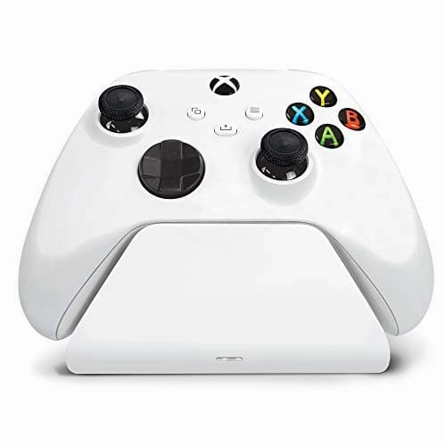 Controller Gear Robot White-Universal Xbox Pro Charging Stand with 1100 Mah Rechargeable Battery,Charging Dock,Charging Station for Xbox Series X|S &Xbox One(Controller Sold Separately)- Xbox Series X