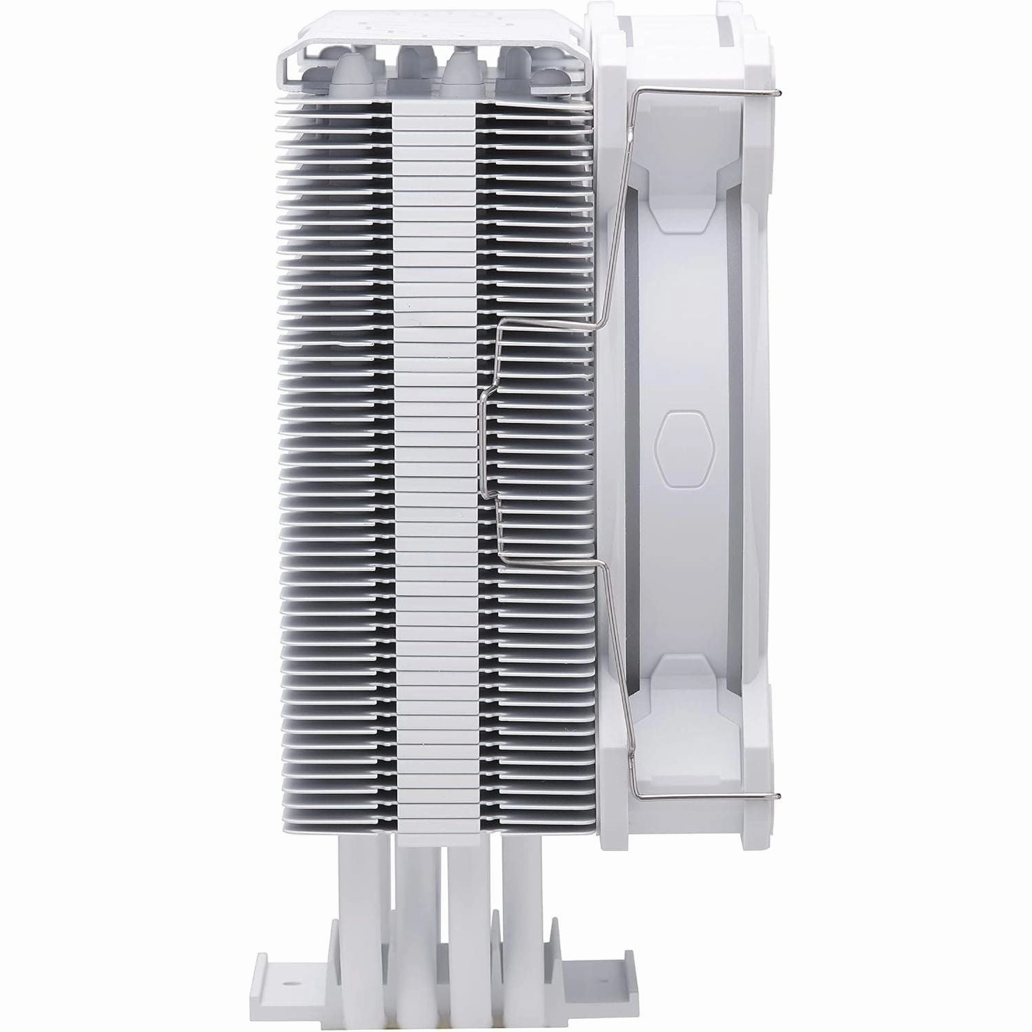Cooler Master Hyper 212 Halo CPU Air Cooler - Pure White Aluminium Finish, 4 Continuous Direct Contact Heat Pipes with Fins, MF120 Halo2 ARGB Fan, ARGB Auto Detect, LGA1700 & AM5 Brackets - White