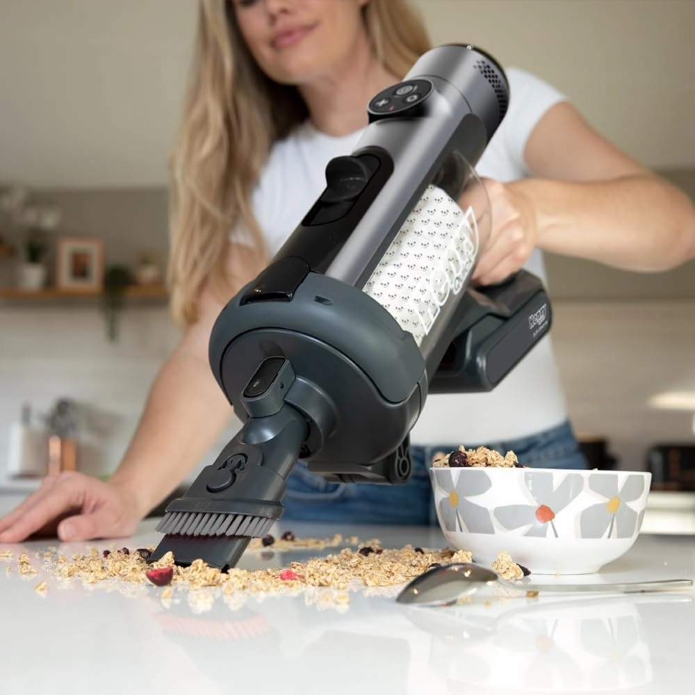 Cordless Stick Vacuum Henry Quick Hen.100 - 300W, 1L Capacity, Gray