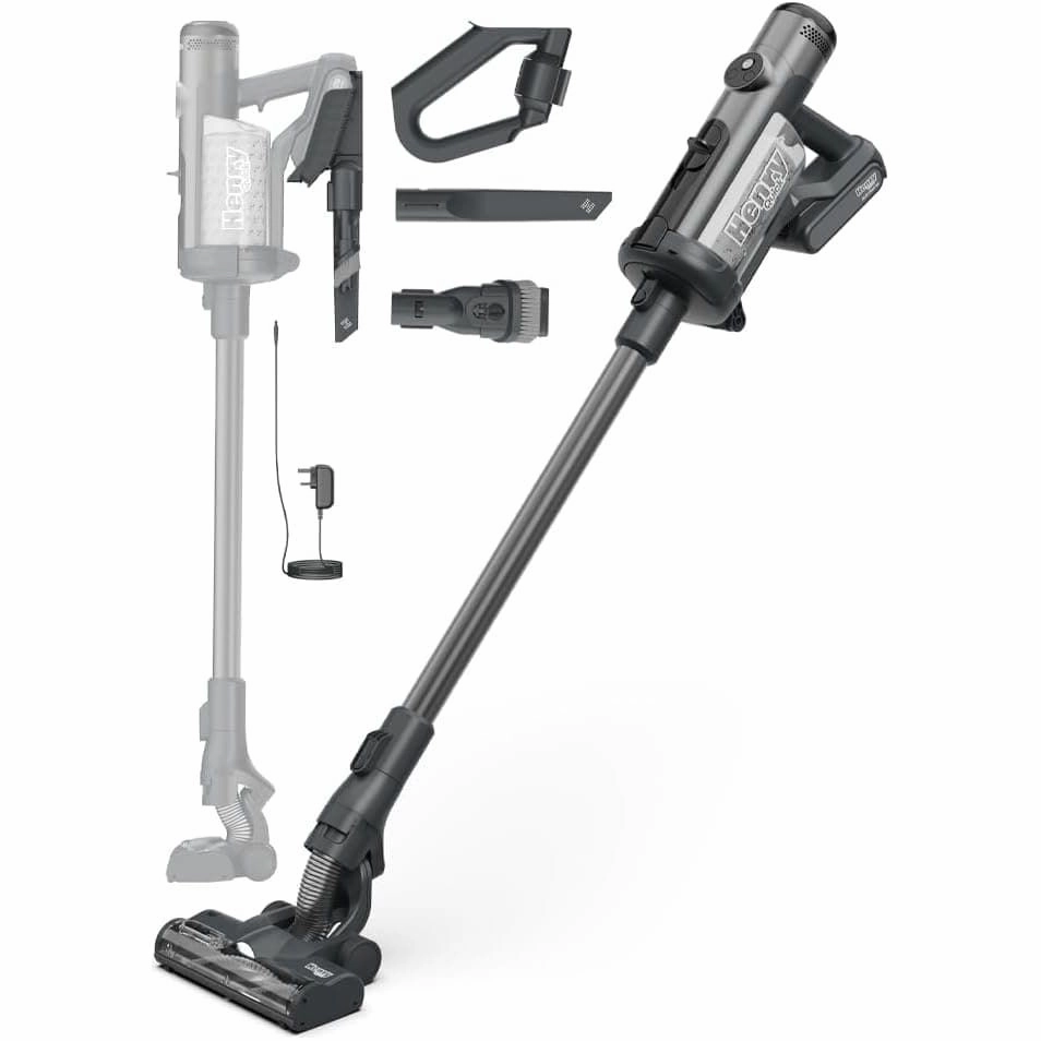 Cordless Stick Vacuum Henry Quick Hen.100 - 300W, 1L Capacity, Gray