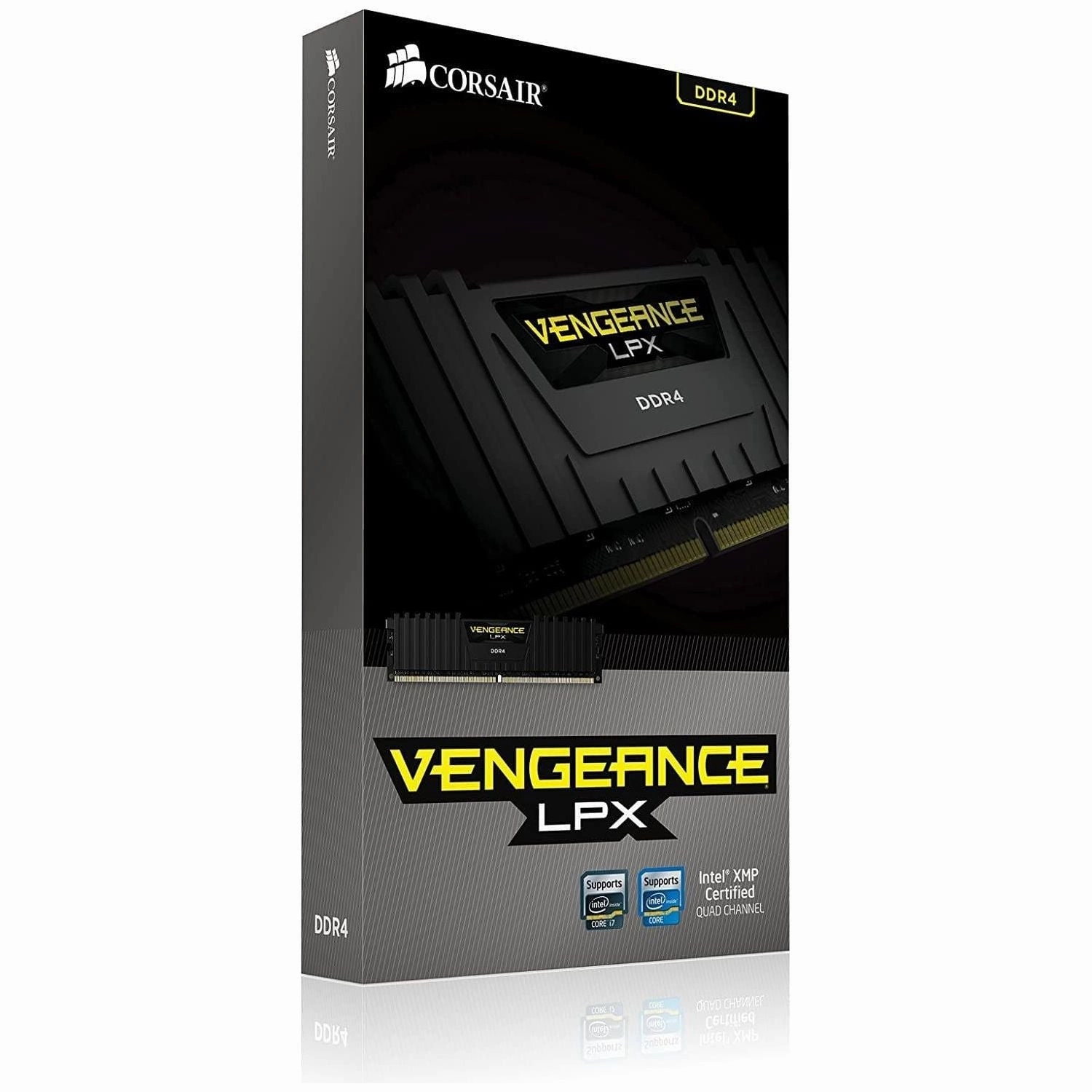 Corsair CMK16GX4M1A2400C14 Vengeance LPX 16 GB (1 x 16 GB) DDR4 2400 MHz C14 XMP 2.0 High Performance Desktop Memory, Black