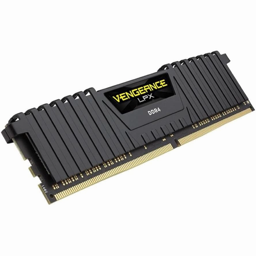 Corsair CMK16GX4M1A2666C16 Vengeance LPX 16 GB (1 x 16 GB) DDR4 2666 MHz C16 XMP 2.0 High Performance Desktop Memory, Black