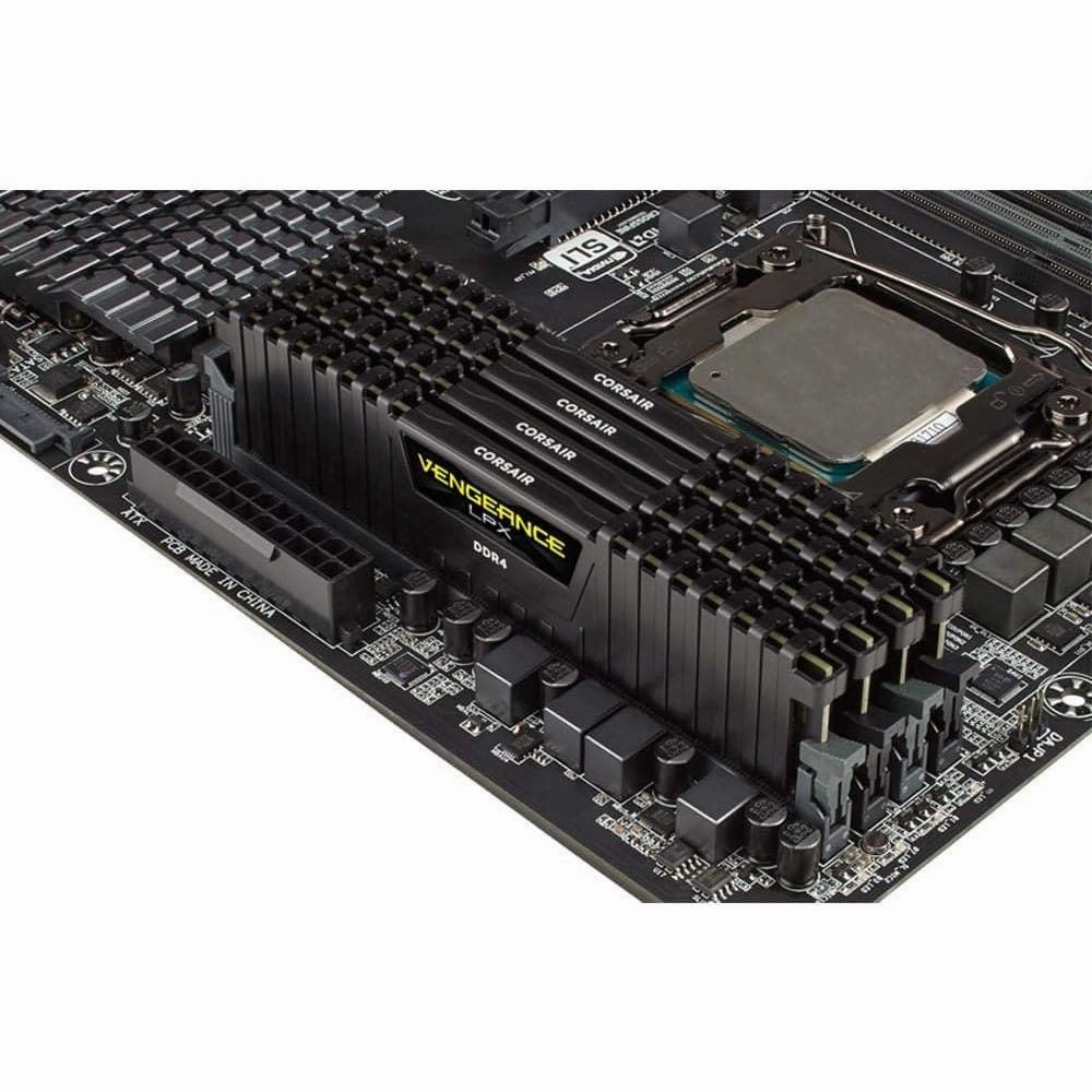 Corsair CMK16GX4M1A2666C16 Vengeance LPX 16 GB (1 x 16 GB) DDR4 2666 MHz C16 XMP 2.0 High Performance Desktop Memory, Black