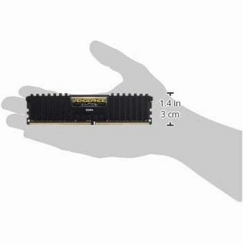Corsair CMK16GX4M1D3000C16 Vengeance LPX 16 GB (1 x 16 GB) DDR4 3000MHz C16 XMP 2.0 High Performance Desktop Memory Kit - Black