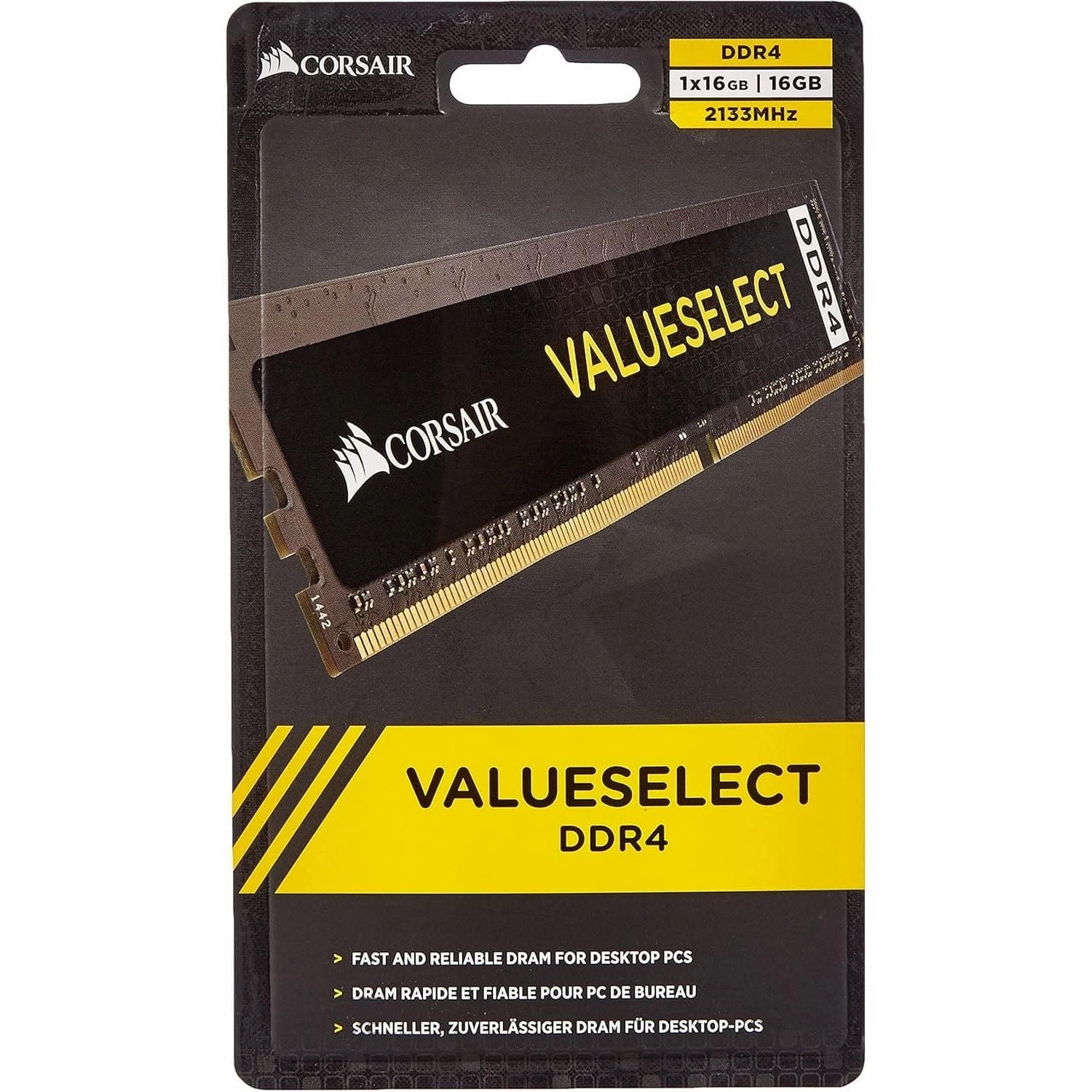 Corsair CMV16GX4M1A2133C15 Value Select 16 GB (1 x 16 GB) DDR4 2133 MHz CL15 Mainstream Desktop Memory Module - Black computing devices, pc accessories, cheap computer online