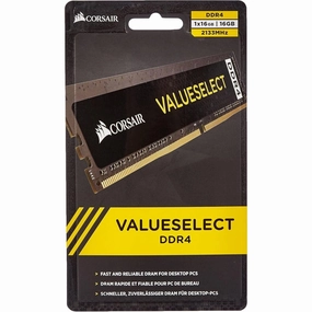Corsair CMV16GX4M1A2133C15 Value Select 16 GB (1 x 16 GB) DDR4 2133 MHz CL15 Mainstream Desktop Memory Module - Black computing devices, pc accessories, cheap computer online