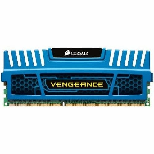 Corsair CMZ8GX3M2A1600C9B Vengeance 8GB (2x4GB) DDR3 1600 Mhz CL9 XMP Performance Desktop Memory Kit Blue