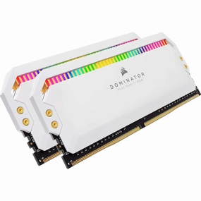 Corsair DOMINATOR PLATINUM RGB DDR4 16GB (2x8GB) 3600MHz C18 Desktop Memory (12 Ultra-Bright CAPELLIX RGB LEDs, Patented CORSAIR DHX Cooling, Wide Compatibility, Intel XMP 2.0) - White computing devices, pc accessories, cheap computer online