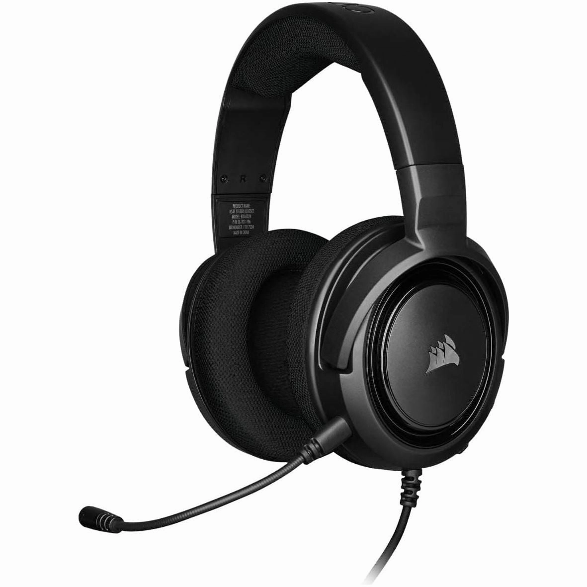 CORSAIR HS35 Stereo Lightweight Multiplatform Wired Gaming Headset  Detachable Uni-Directional Microphone  Neodymium Drivers  PC, PS5, PS4, Xbox, Nintendo Switch, Mobile  Carbon bluetooth headphones, cheap wireless headphones, headphones with mic