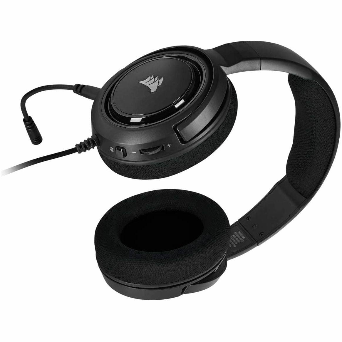 CORSAIR HS35 Stereo Lightweight Multiplatform Wired Gaming Headset  Detachable Uni-Directional Microphone  Neodymium Drivers  PC, PS5, PS4, Xbox, Nintendo Switch, Mobile  Carbon
