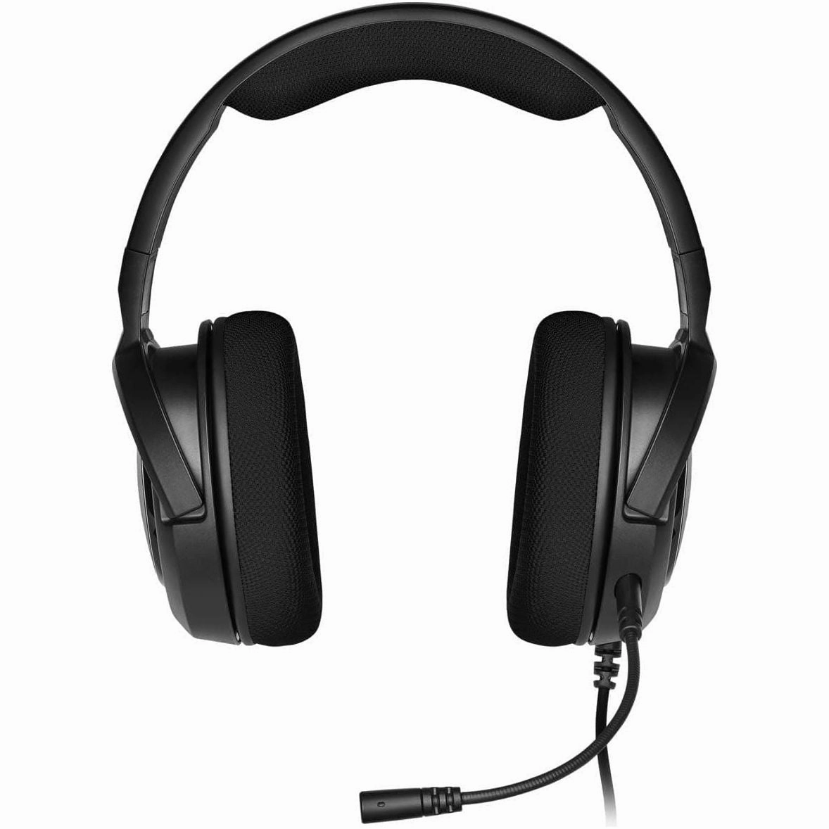 CORSAIR HS35 Stereo Lightweight Multiplatform Wired Gaming Headset  Detachable Uni-Directional Microphone  Neodymium Drivers  PC, PS5, PS4, Xbox, Nintendo Switch, Mobile  Carbon