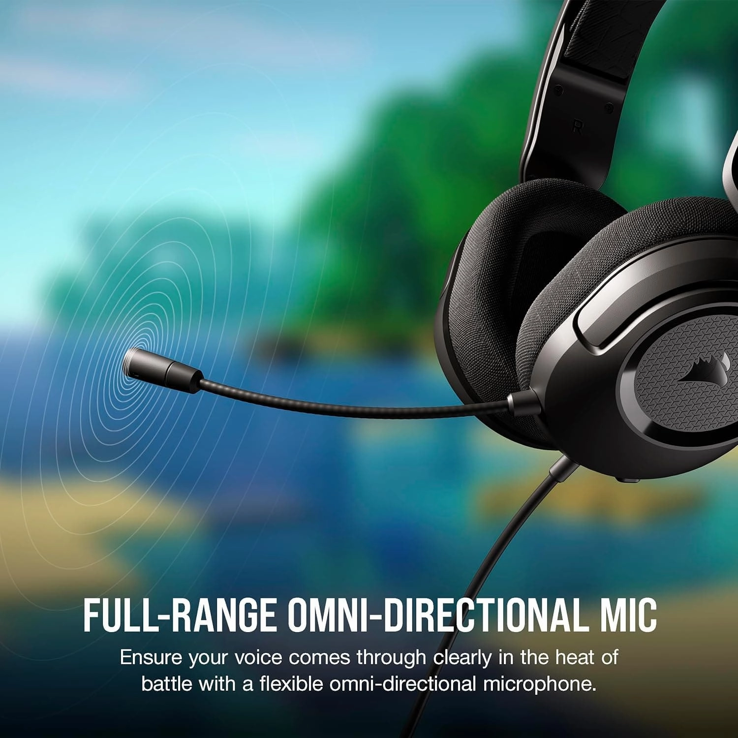 Corsair HS35 v2 Multiplatform Wired Gaming Headset  Flexible Omni-Directional Microphone  Universal 3.5mm Connection  PC, Mac, PS5, PS4, Xbox, Nintendo Switch, Mobile  Carbon