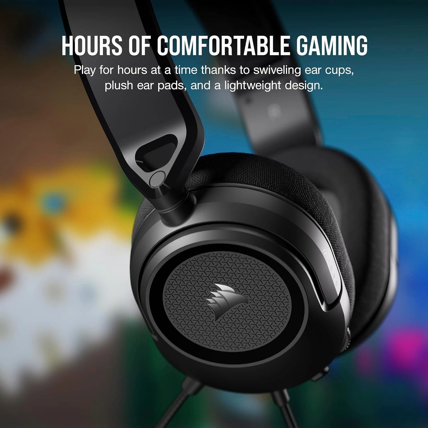 Corsair HS35 v2 Multiplatform Wired Gaming Headset  Flexible Omni-Directional Microphone  Universal 3.5mm Connection  PC, Mac, PS5, PS4, Xbox, Nintendo Switch, Mobile  Carbon