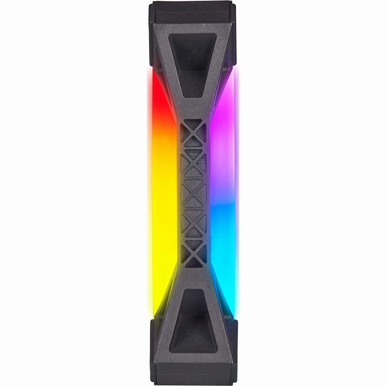 Corsair iCUE QL120 RGB, 120 mm RGB LED PWM Fans (102 Individually Addressable RGB LEDs, Speeds Up to 1,500 RPM, Low-Noise) Triple Pack with iCUE Lighting Node CORE Included - Black