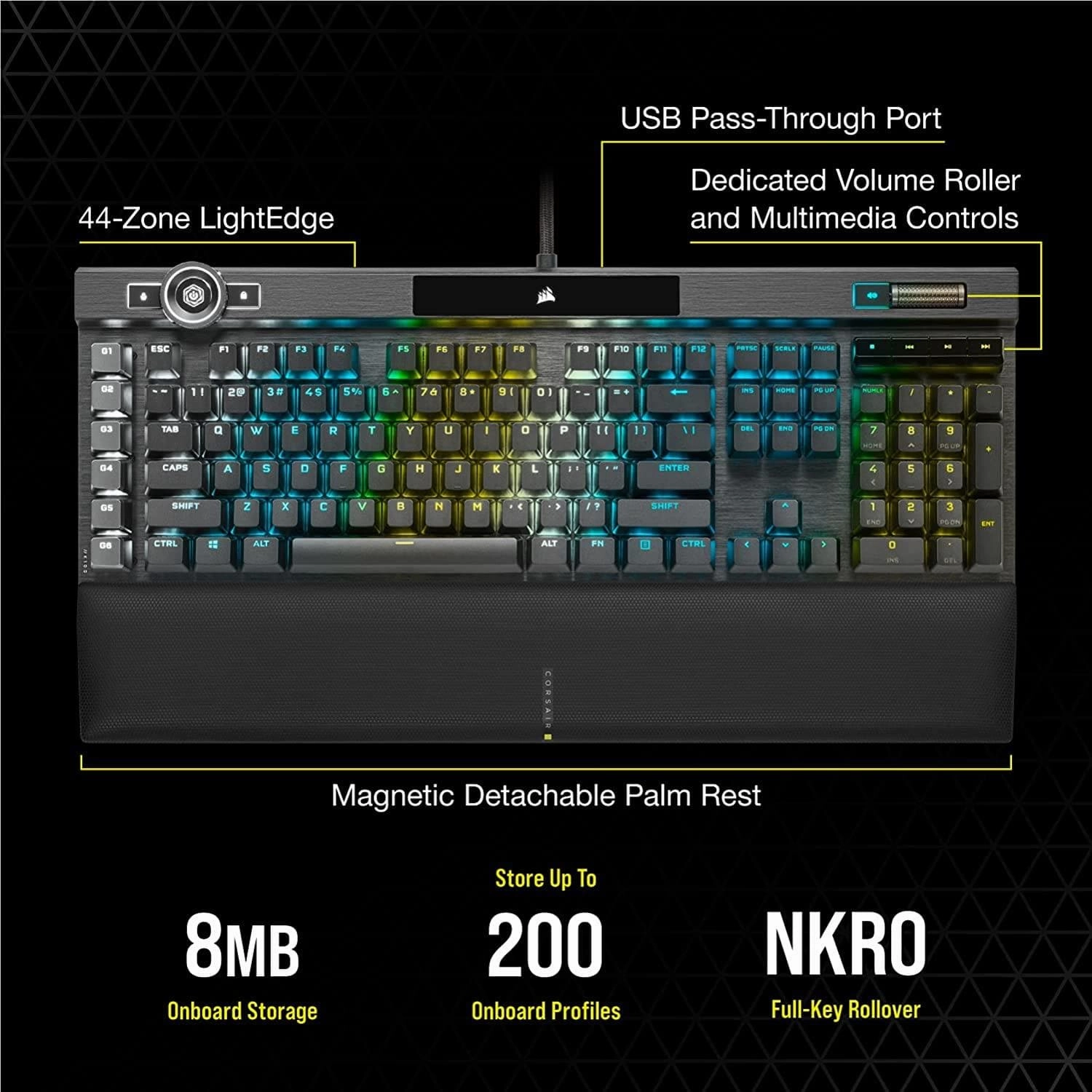 Corsair K100 RGB MX Speed Mechanical Gaming Keyboard