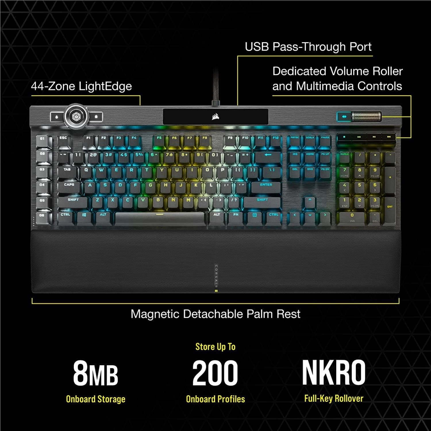 Corsair K100 RGB MX Speed Mechanical Gaming Keyboard