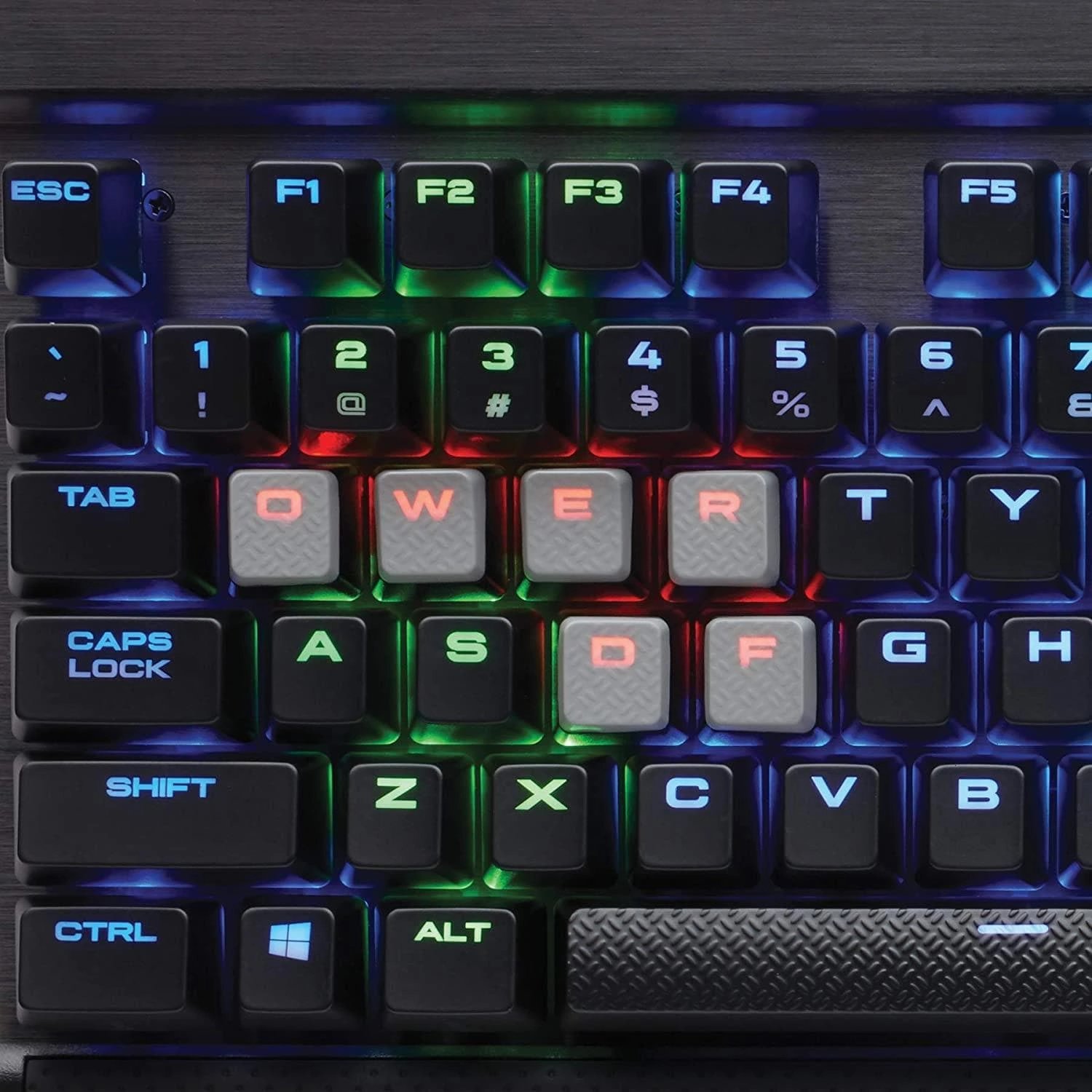 Corsair K65 RGB RAPIDFIRE Compact Mechanical Keyboard (CHERRY MX SPEED RGB, Aircraft-Grade Anodised Brushed Aluminium, 10 Keyless Design, Vibrant Multi-Colour LED Backlighting) QWERTY, Black