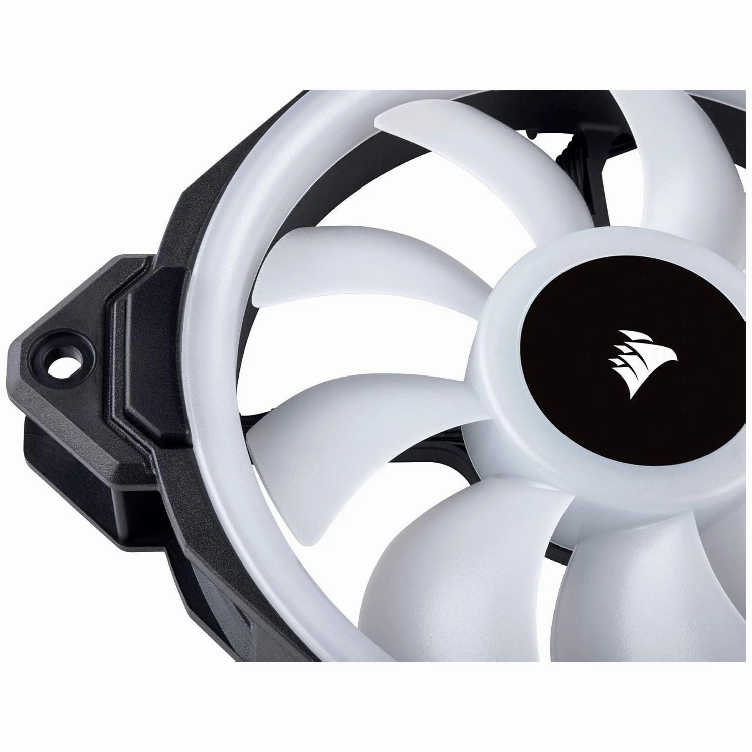 Corsair LL120 RGB 120mm Dual Light Loop PWM RGB Fan C Single Fan, Black