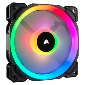 Corsair LL120 RGB 120mm Dual Light Loop PWM RGB Fan C Single Fan, Black computing devices, pc accessories, cheap computer online