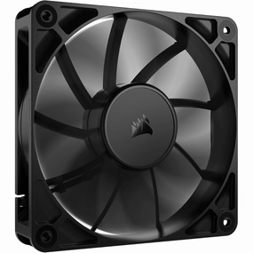 Corsair RS120 120mm PWM Fan C Daisy-Chain Connection, Low Noise, Magnetic Dome Bearing C Single Pack, Black computing devices, pc accessories, cheap computer online