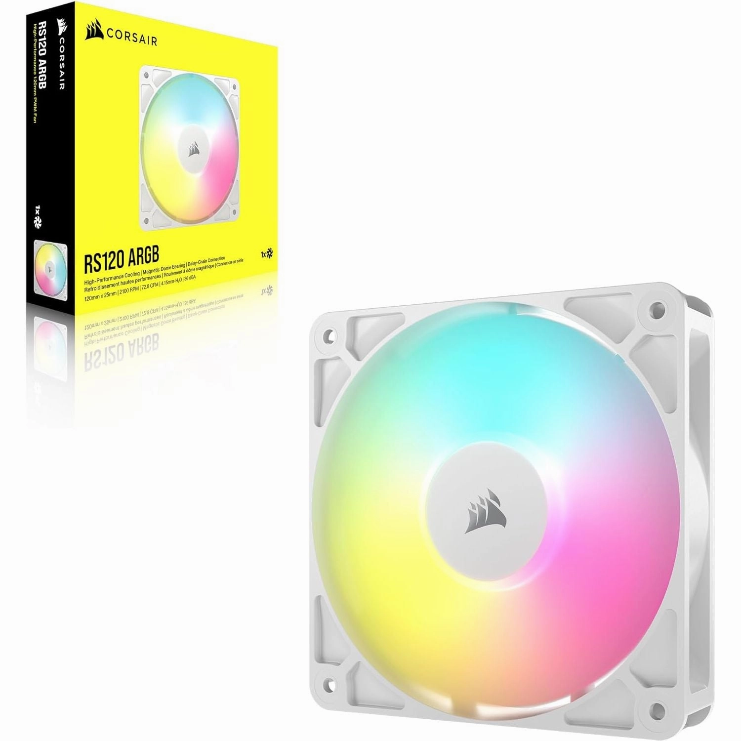 Corsair RS120 ARGB 120mm PWM Fan C White