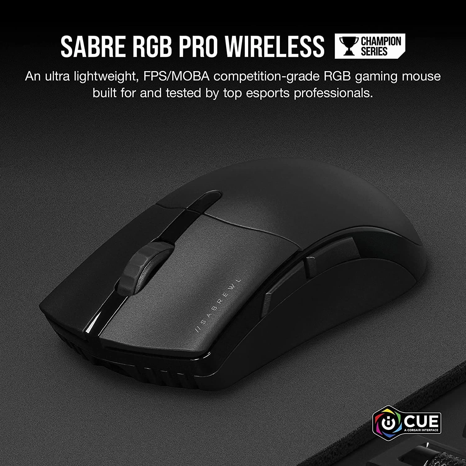 Corsair SABRE RGB PRO WIRELESS CHAMPION SERIES - Black
