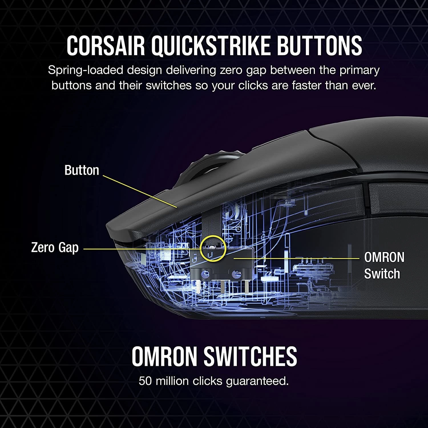Corsair SABRE RGB PRO WIRELESS CHAMPION SERIES - Black