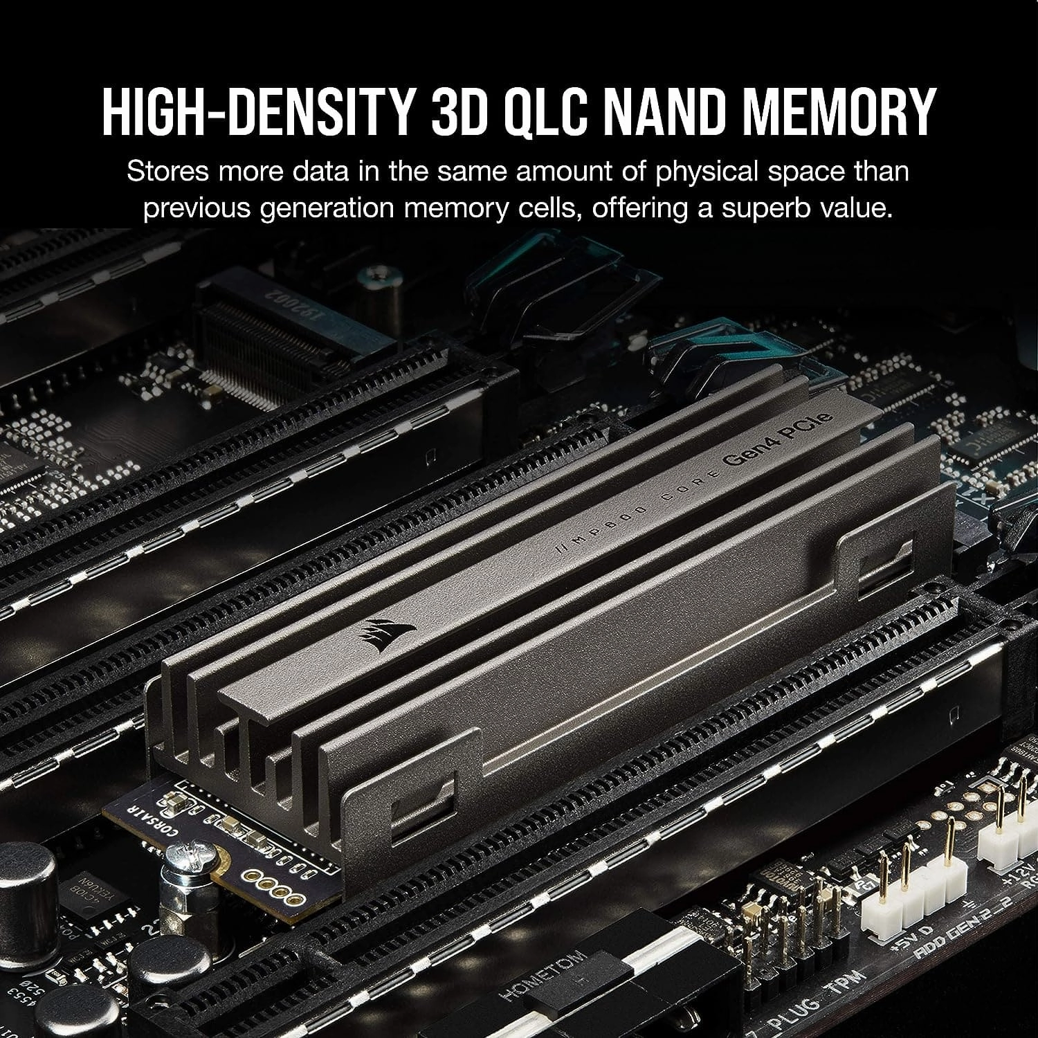 Corsair SSD MP600 CORE 1TB M.2 NVMe PCIe x4 Gen4 Up to 4,700MB/s Sequential Read 1,950MB/s Sequential Write Speeds, High-Speed I
