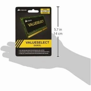 Corsair Value Select 8GB DDR3L 1600MHz SODIMM Laptop Memory (1x8GB) - Black