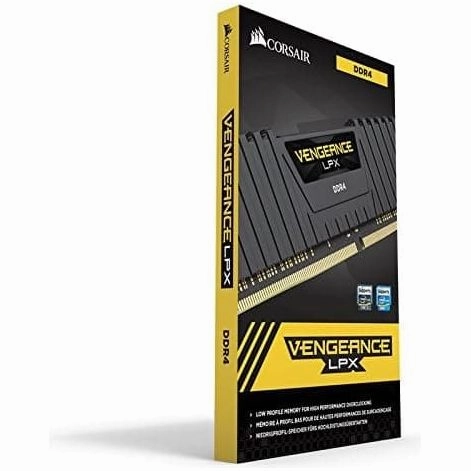 Corsair Vengeance LPX 16GB (1 x 16GB) DDR4 3600 (PC4-28800) C18 Optimized for AMD Ryzen - Black