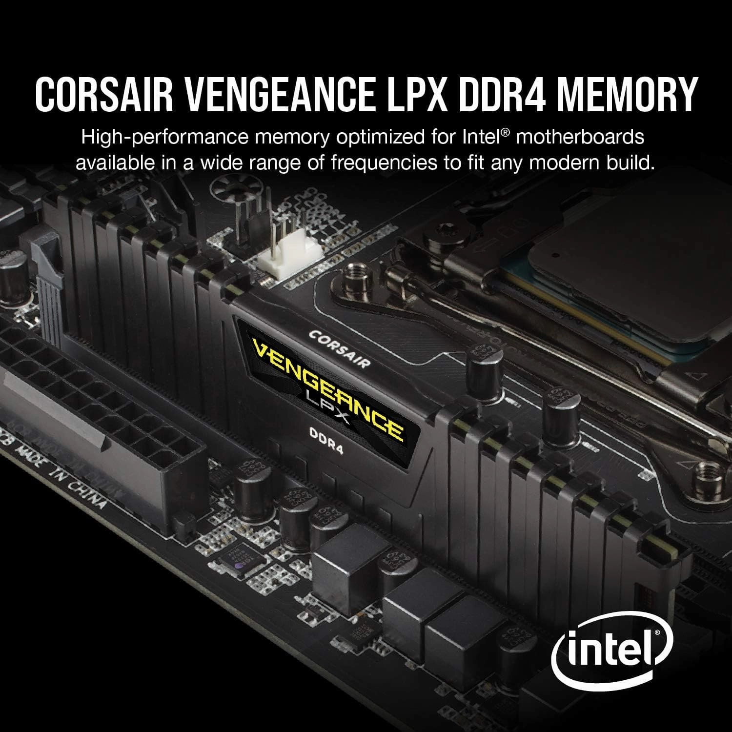 Corsair VENGEANCE LPX DDR4 RAM 16GB (2x8GB) 3000MHz CL16 Intel XMP 2.0 Computer Memory - Black