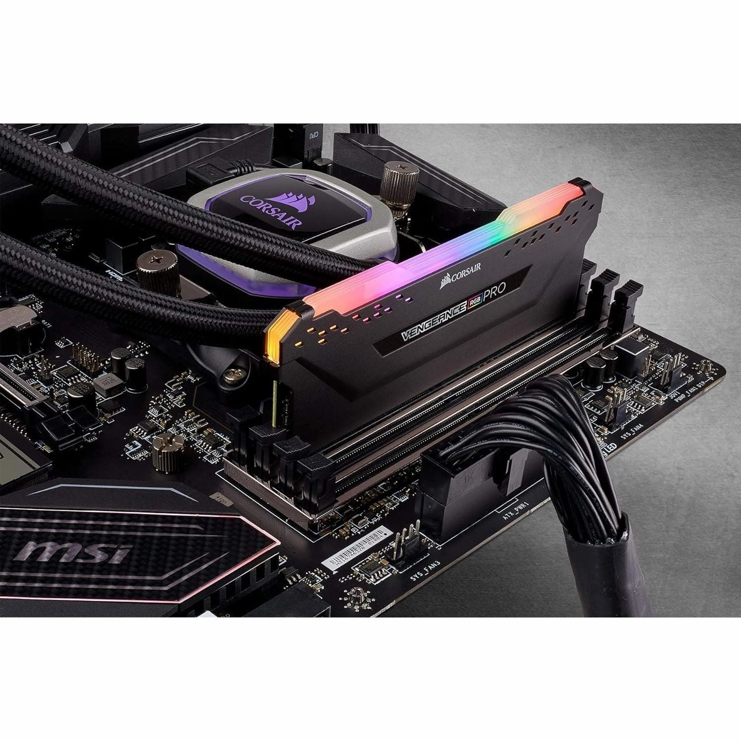 Corsair Vengeance RGB PRO 16GB (1x16GB) DDR4 3600 (PC4-28800) C18 Optimized for AMD Ryzen C Black