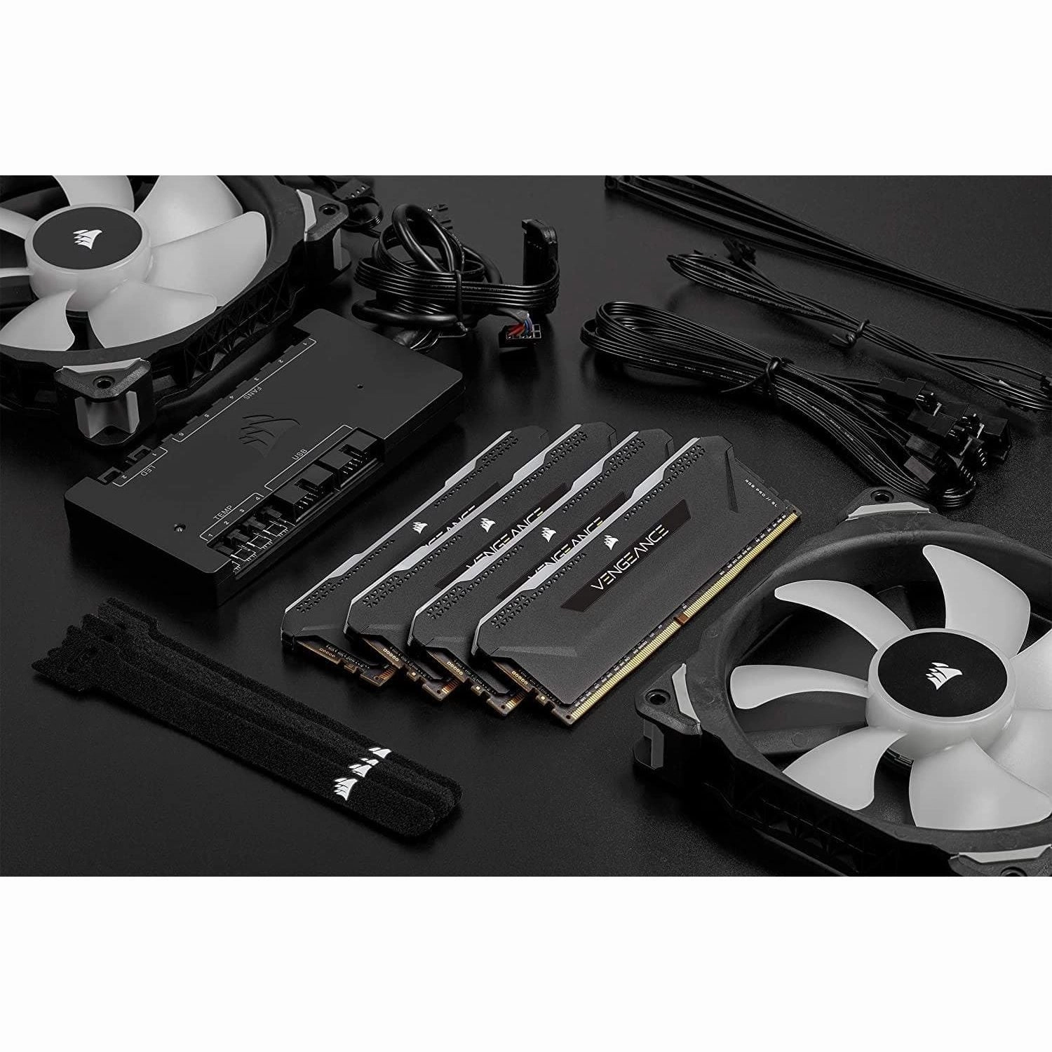 Corsair Vengeance RGB PRO SL 16 GB (2x8 GB) DDR4 3600 MHz C18, Illuminated Desktop Memory Kit (10 Individually Addressable RGB LEDs, Optimised for Bandwidth and Response Times), Black
