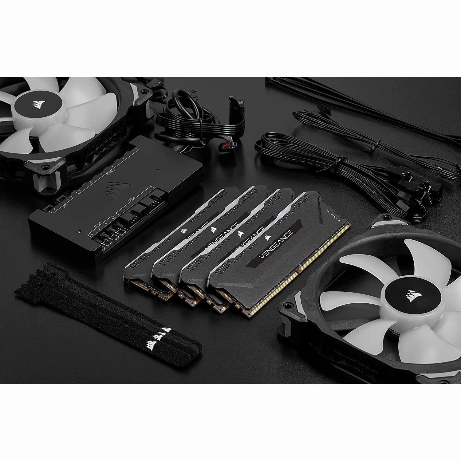 Corsair Vengeance RGB PRO SL 16 GB (2x8 GB) DDR4 3600 MHz C18, Illuminated Desktop Memory Kit (10 Individually Addressable RGB LEDs, Optimised for Bandwidth and Response Times), Black