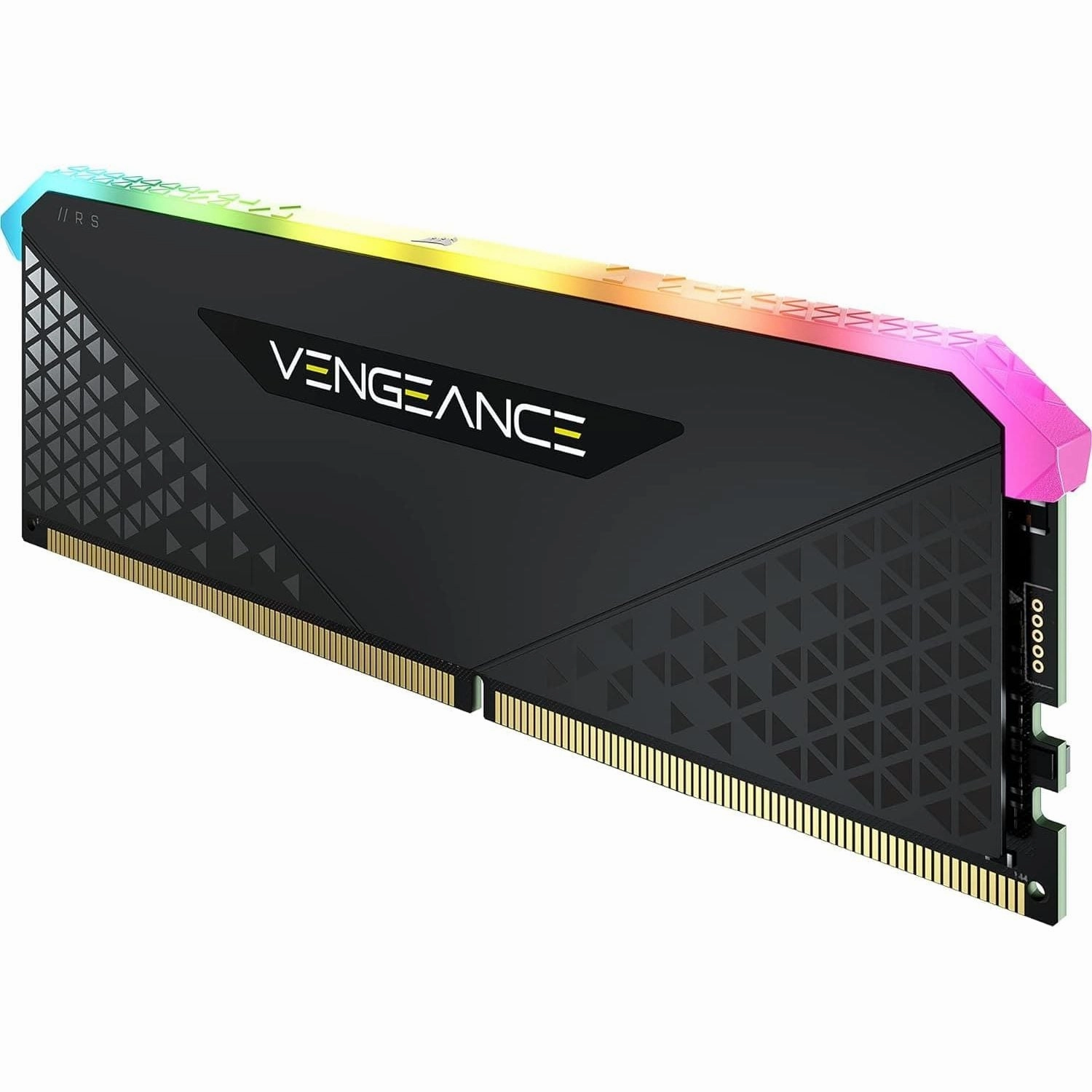 Corsair VENGEANCE RGB RS DDR4 RAM 8GB (1x8GB) 3200MHz CL16 Intel XMP 2.0 AMD Ryzen iCUE Compatible Computer Memory - Black (CMG8GX4M1E3200C16)