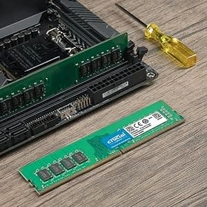 Crucial RAM 16GB Kit (2x8GB) DDR4 2400MHz CL17 Desktop Memory CT2K8G4DFS824A