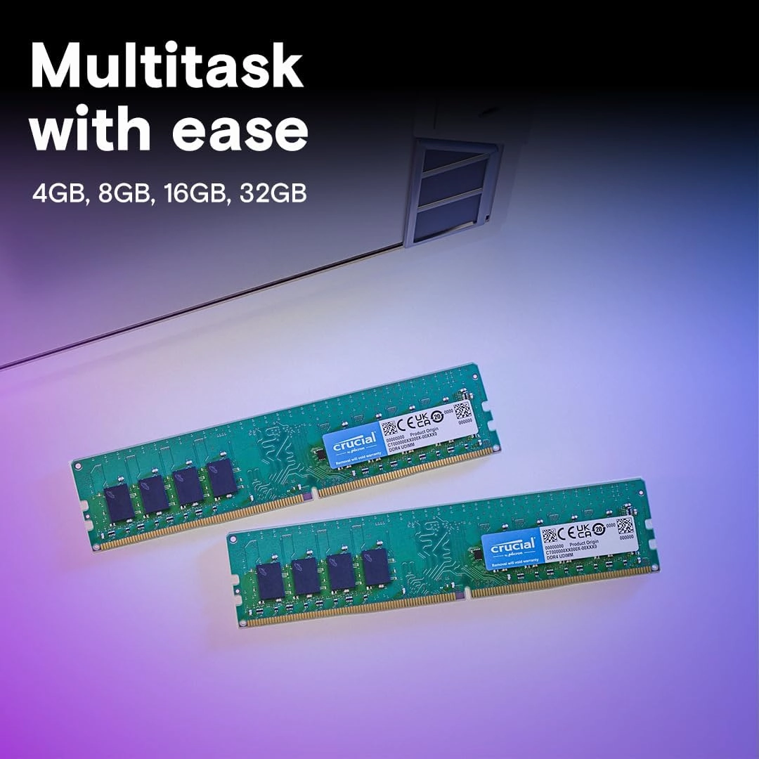 Crucial RAM 8GB DDR4 3200MHz CL22 Desktop Memory CT8G4DFRA32A