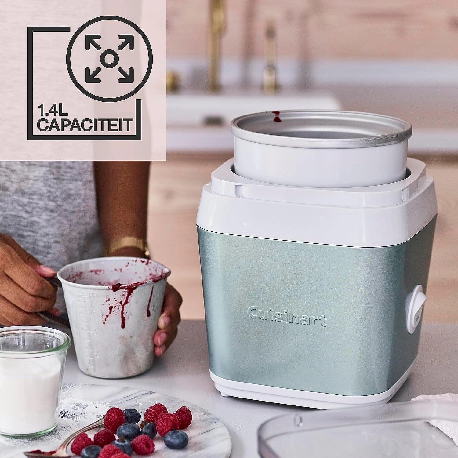 Cuisinart ICE31GE ice cream maker Traditional ice cream maker 1.4 L Green