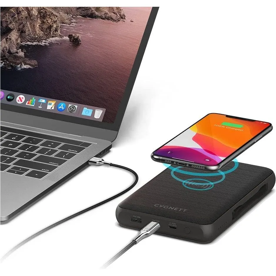 Cygnett ChargeUp Edge  27000mAh Wireless Power Bank [Black]