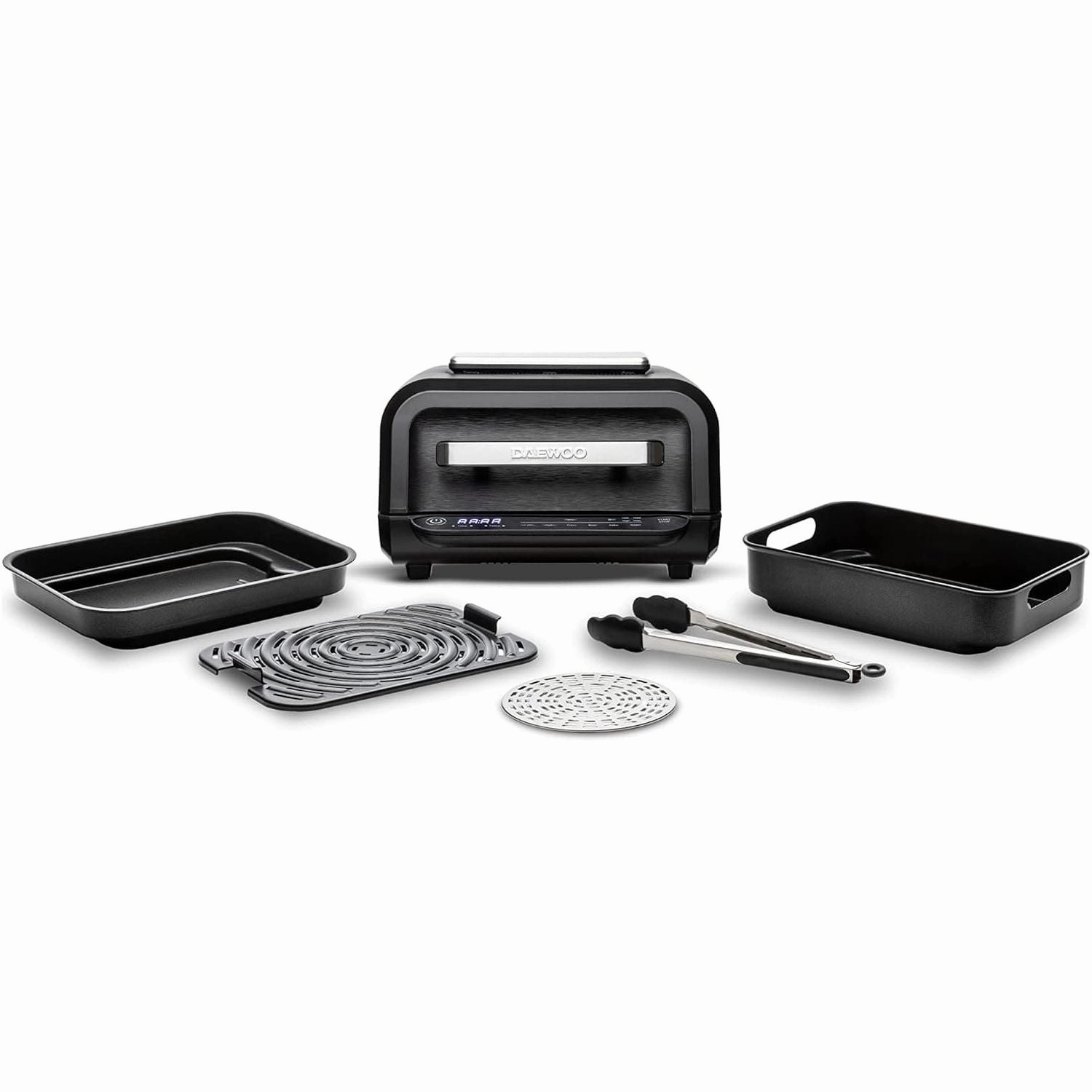 Daewoo Digital Health Grill And Air Fryer, 8-In-1 Combination, Bake, Roast, Grill And More For Healthier Cooking With Less Oil, Sleek And Modern Design With Auto Shut Off, Family Sized, 4 Litres