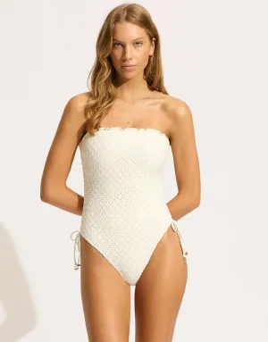 Daydreamer DD Bandeau Swimsuit - Vanilla