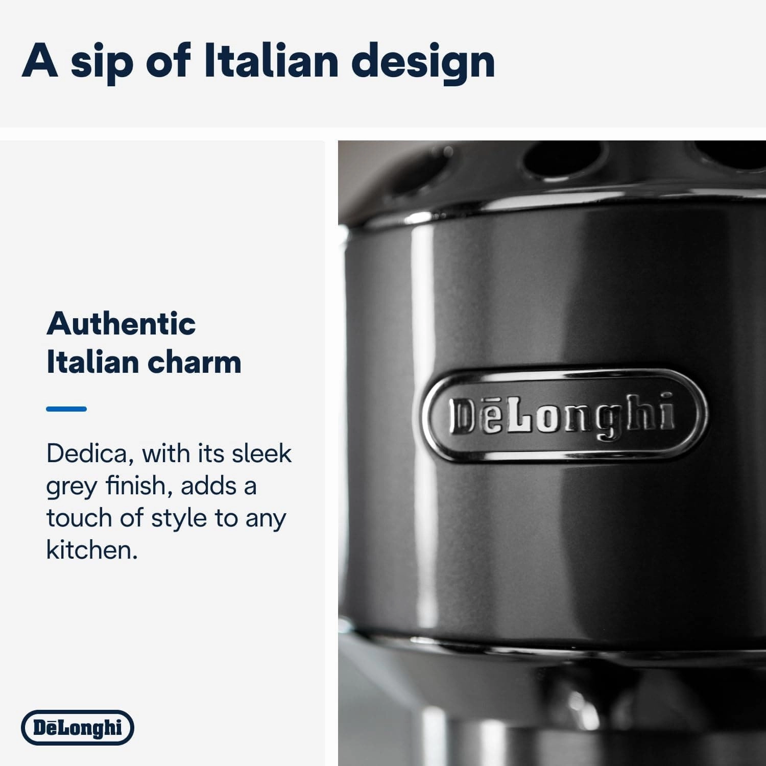 De'Longhi EC885.GY Dedica Arte Espresso Coffee Machine
