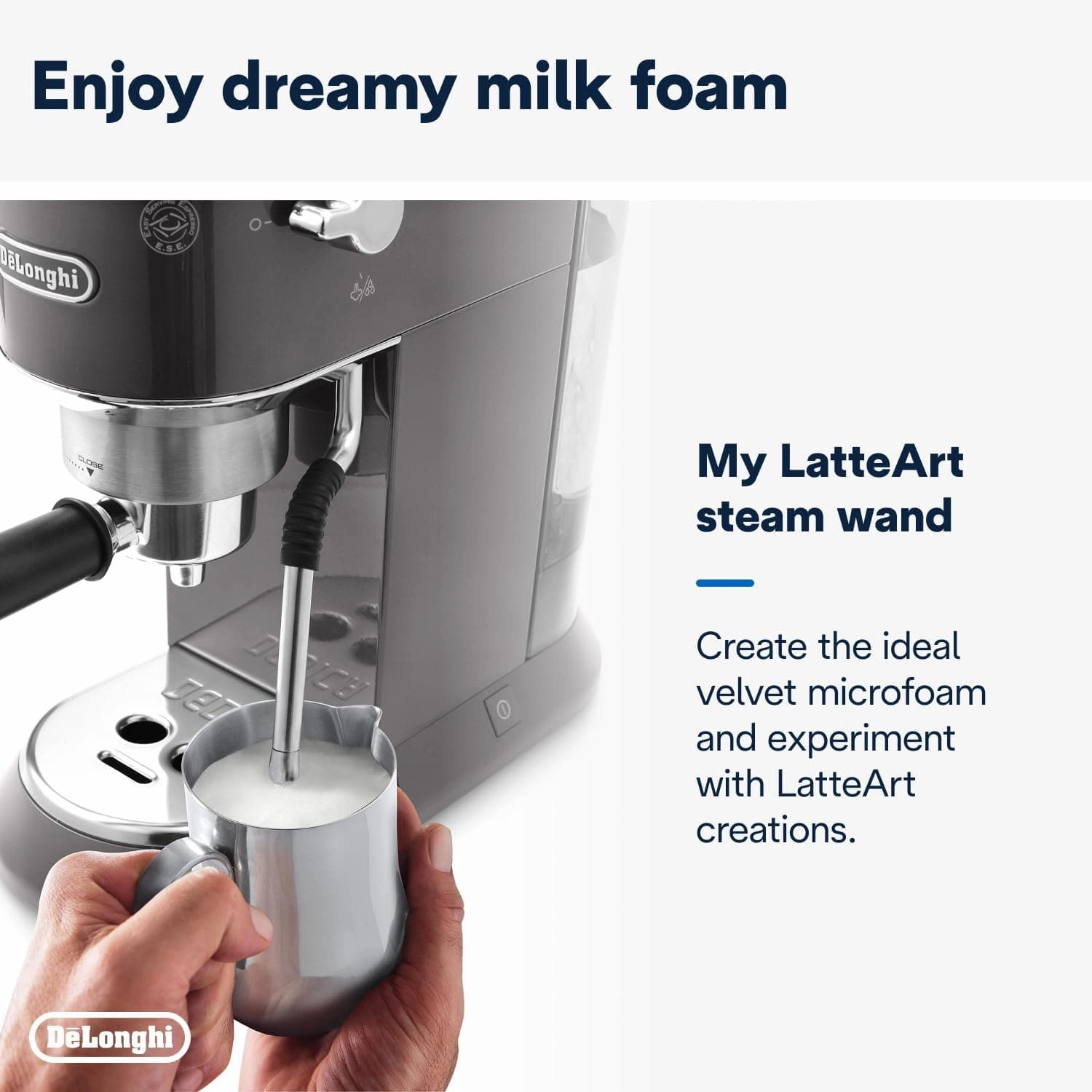 De'Longhi EC885.GY Dedica Arte Espresso Coffee Machine
