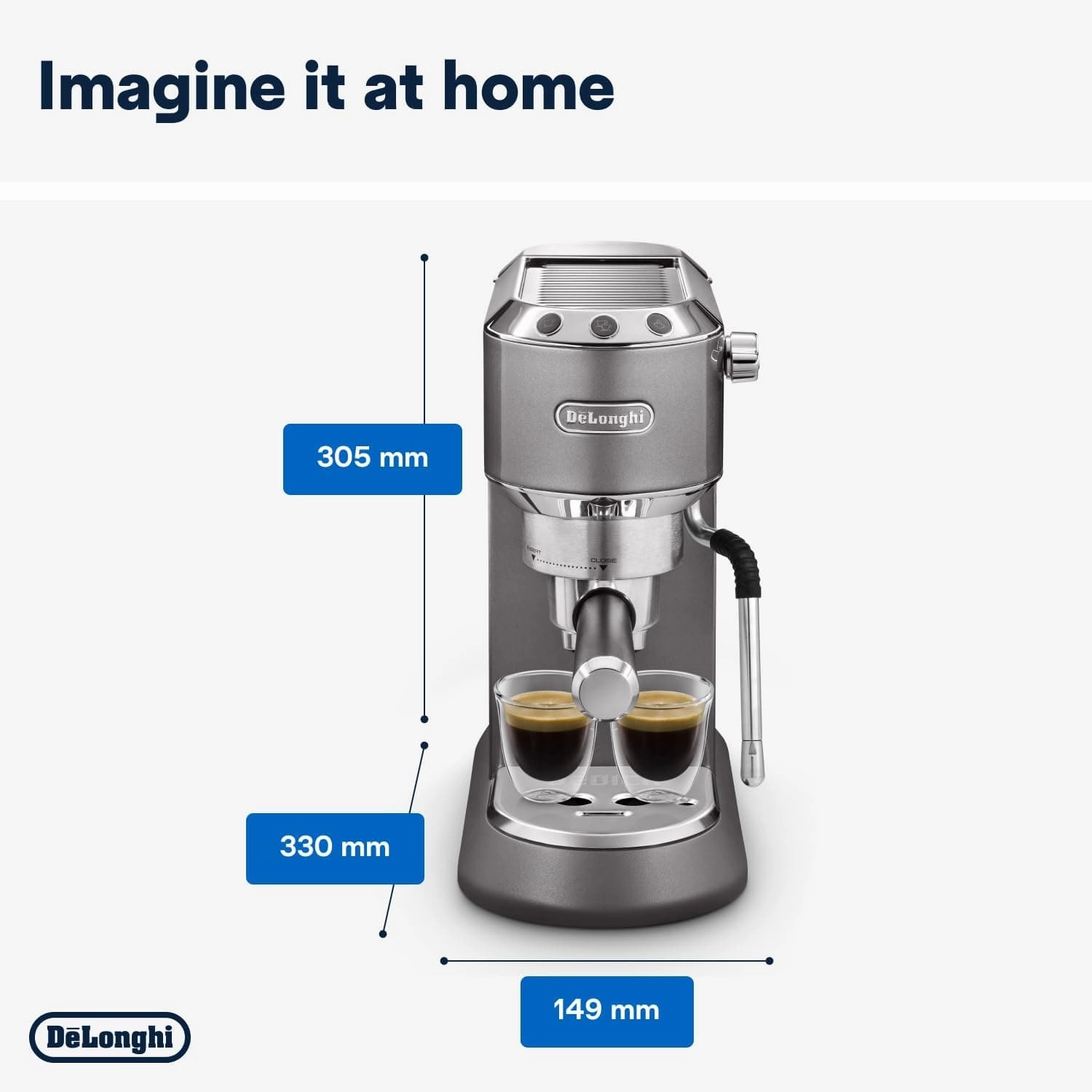 De'Longhi EC885.GY Dedica Arte Espresso Coffee Machine