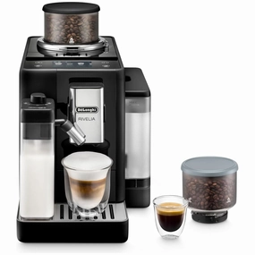 De'Longhi Rivelia EXAM440.55.B, Fully Automatic Coffee Machine with LatteCrema Hot, Automatic Milk Frother, Compact Size Bean to Cup Coffee Machine, 16 Recipes, Full Touch Coloured Display Black phone accessories, mobile phone cases, best charging cable