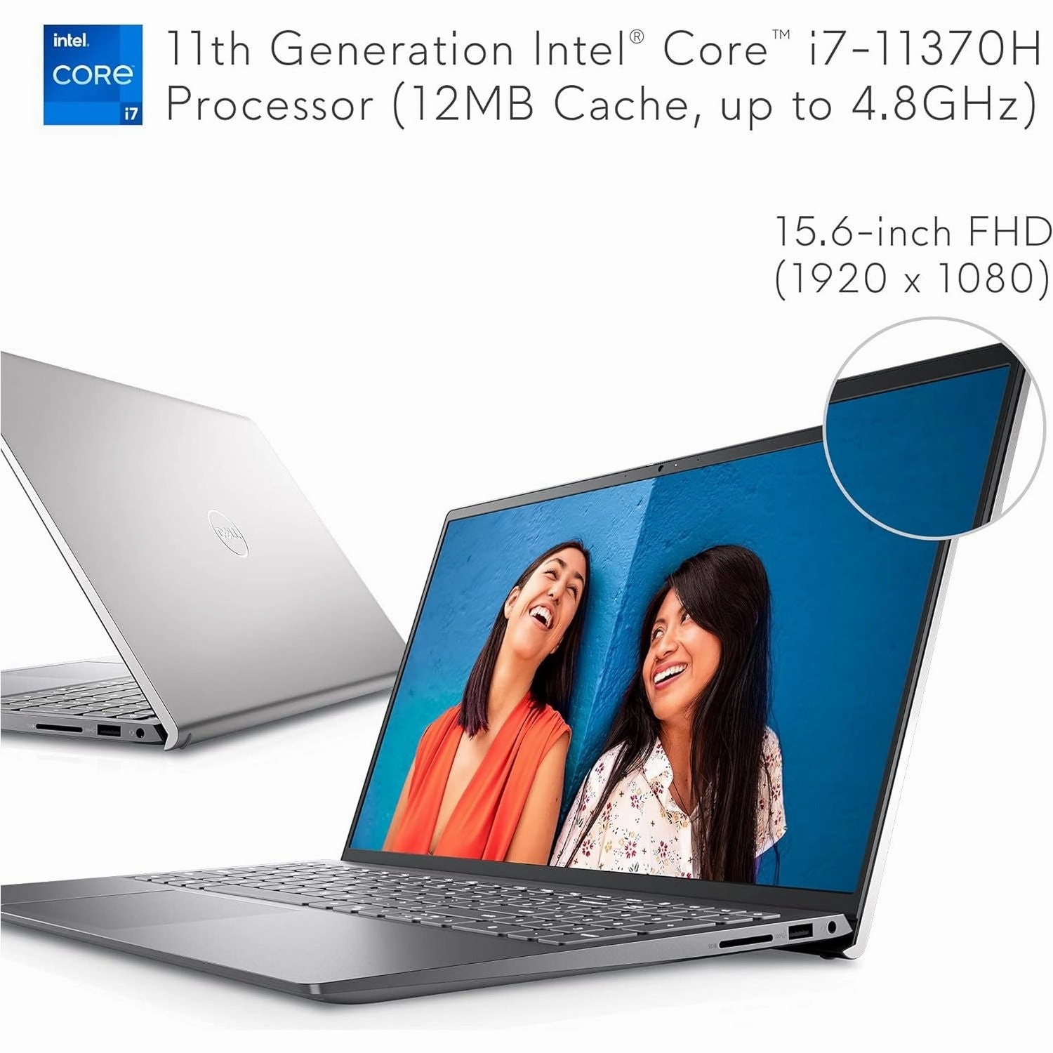 Dell 5510, i7-11390H, 12GB RAM, 512GB SSD, 15-inch, Windows 11, Silver