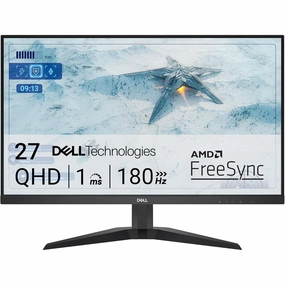 Dell G2725D 27" QHD Gaming Monitor, 180Hz, IPS, 1ms, AMD FreeSync, 99% sRGB, DisplayPort, 2x HDMI, Black retro game consoles, buy sega console, retro gaming accessories