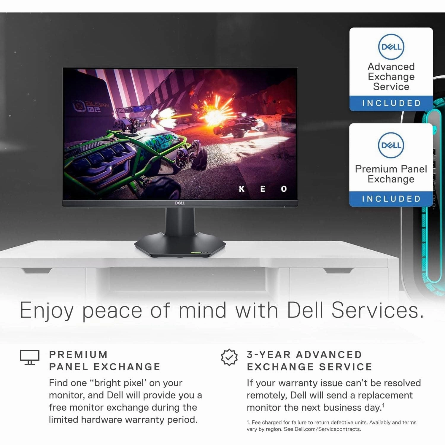 DELL G Series (G2422HS) -  24 Inch Full HD (1920x1080) Gaming Monitor - Black